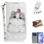 For Xiaomi Redmi K30 3D Painting Horizontal Flip Leather Case with Holder & Card Slot & Wallet & Lanyard(Cute cat)
