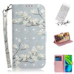 For Xiaomi Mi Note 10 3D Painting Horizontal Flip Leather Case with Holder & Card Slot & Wallet & Lanyard(Magnolia flower)