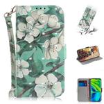 For Xiaomi Mi Note10 Pro 3D Painting Horizontal Flip Leather Case with Holder & Card Slot & Wallet & Lanyard(Watercolor flowers)