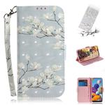 For Galaxy A21 3D Painting Horizontal Flip Leather Case with Holder & Card Slot & Wallet & Lanyard(Magnolia flower)