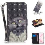 For Galaxy S10 Lite / A91 3D Painting Horizontal Flip Leather Case with Holder & Card Slot & Wallet & Lanyard(Embrace the cat)
