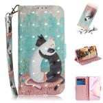 For Galaxy S10 Lite / A91 3D Painting Horizontal Flip Leather Case with Holder & Card Slot & Wallet & Lanyard(Black and white cat)