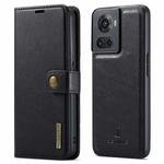 For OnePlus Ace & 10R DG.MING Crazy Horse Texture Detachable Magnetic Leather Phone Case(Black)