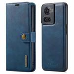 For OnePlus Ace & 10R DG.MING Crazy Horse Texture Detachable Magnetic Leather Phone Case(Blue)