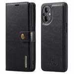For OnePlus Nord N20 5G DG.MING Crazy Horse Texture Detachable Magnetic Leather Phone Case(Black)