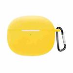For Redmi Buds4 Pro Silicone Earphone Protective Case with Hook(Yellow)