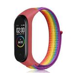 For Xiaomi Mi Band 7 Nylon Weave Watch Band(Rainbow Colors)