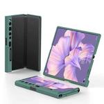 For Huawei Mate Xs 2 GKK Skin Feel Folding Full Coverage Phone Case with Holder(Green)
