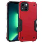 For iPhone 14 Plus Non-slip Shockproof Armor Phone Case (Red)