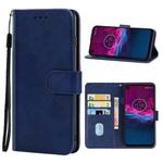 For Motorola One Action Leather Phone Case(Blue)