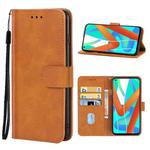 For OPPO Realme V13 5G Leather Phone Case(Brown)