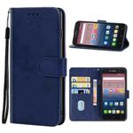 For Alcatel Pixi 4 4.0 Leather Phone Case(Blue)