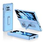 For vivo X Fold GKK Magnetic Hinge Flip Leather Phone Case with Holder(Blue)