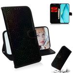 For Huawei P40 lite Solid Color Colorful Magnetic Buckle Horizontal Flip PU Leather Case with Holder & Card Slots & Wallet & Lanyard(Black)