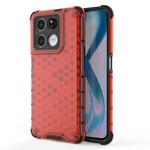 For OnePlus Ace Racing Shockproof Honeycomb PC + TPU Phone Case(Red)