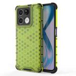 For OnePlus Ace Racing Shockproof Honeycomb PC + TPU Phone Case(Green)
