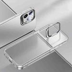 For iPhone 14 Pro Max Metal Lens Cover Holder Phone Case (White)