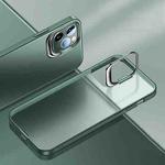 For iPhone 14 Pro Max Metal Lens Cover Holder Phone Case (Green)