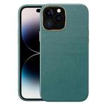 For iPhone 14 Pro Max Electroplating Skin Texture PC + TPU Phone Case (Green)