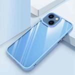 For iPhone 14 Clear Back Shockproof Phone Case (Sierra Blue)