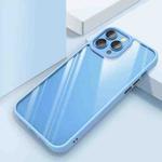 For iPhone 14 Pro Clear Back Shockproof Phone Case(Sierra Blue)