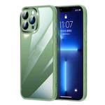 For iPhone 13 Pro Prismatic Edge Transparent CD Texture Phone Case (Green)
