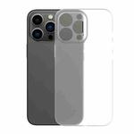 For iPhone 14 Pro Frosted PC Shockproof Phone Case(Transparent)