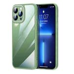 For iPhone 13 Pro Prismatic Edge Transparent Glitter Phone Case (Green)