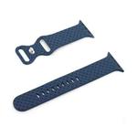Weave Texture Watch Band For Apple Watch Series 8&7 41mm / SE 2&6&SE&5&4 40mm / 3&2&1 38mm(Midnight Blue)