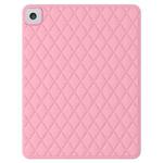 Diamond Lattice Silicone Tablet Case For iPad mini 5 / 4 / 3 / 2 / 1(Pink)