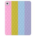 Diamond Lattice Silicone Tablet Case For iPad mini 5 / 4 / 3 / 2 / 1(Rainbow 19)