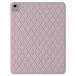 For iPad mini 6 Diamond Lattice Silicone Tablet Case(Pale Pinkish Grey)
