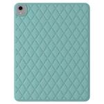 For iPad mini 6 Diamond Lattice Silicone Tablet Case(Deep Green)
