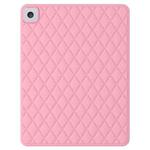 Diamond Lattice Silicone Tablet Case For iPad Pro 10.5 2019 / 2017(Pink)