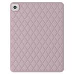 Diamond Lattice Silicone Tablet Case For iPad Pro 10.5 2019 / 2017(Pale Pinkish Grey)