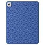 For iPad 10.2 2019 / 2020 / 2021 Diamond Lattice Silicone Tablet Case(Blue)