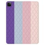 Diamond Lattice Silicone Tablet Case For iPad Air 2022 / Air 2020 10.9 / Pro 11 2021 / 2020 / 2018(Rainbow 2)