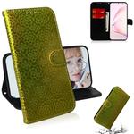 For Galaxy Note 10 Lite / A81 Solid Color Colorful Magnetic Buckle Horizontal Flip PU Leather Case with Holder & Card Slots & Wallet & Lanyard(Gold)