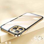 AG HD Glass + Metal Frame Phone Case For iPhone 14 Pro(Gold)