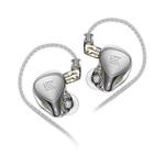 KZ-ZEX PRO 1.2m Electrostatic Coil Iron Hybrid In-Ear Headphones, Style:Without Microphone(Pearl Chrome)