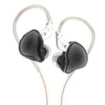 KZ-EDC 1.2m High-Value Subwoofer Wired HIFI In-Ear Headphones, Style:Without Microphone(Shining Black)
