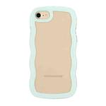 For iPhone SE 2022 / SE 2020 / 8 / 7 Candy Color Wave TPU Clear PC Phone Case(Green)