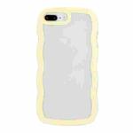 Candy Color Wave TPU Clear PC Phone Case For iPhone 7 Plus / 8 Plus(Yellow)