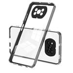 For Xiaomi Poco X3 NFC / X3 Pro 3 in 1 Clear TPU Color PC Frame Phone Case(Black)