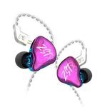 KZ-ZST X 1.25m Ring Iron Hybrid Driver In-Ear Noise Cancelling Earphone, Style:Without Microphone(Colorful)