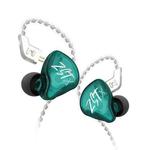 KZ-ZST X 1.25m Ring Iron Hybrid Driver In-Ear Noise Cancelling Earphone, Style:Without Microphone(Hyun Cyan)