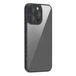 Skystar Shockproof TPU + Transparent PC Phone Case For iPhone 14 Pro Max(Black)