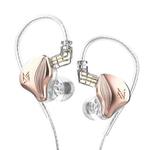 KZ-ZEX 1.2m Electrostatic Dynamic In-Ear Sports Music Headphones, Style:Without Microphone(Rose Gold)