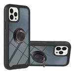 Starry Sky Solid Color Series PC + TPU Case with Ring Holder & Magnetic Function For iPhone 14 Pro(Black)