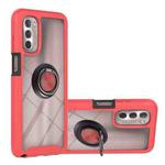 Starry Sky Solid Color Series PC + TPU Case with Ring Holder & Magnetic Function For Motorola Moto G 5G 2022(Red)